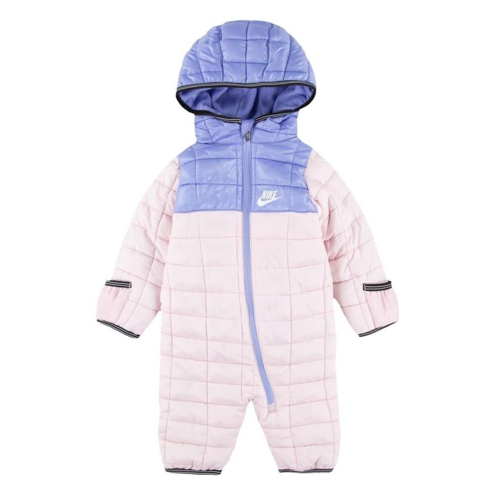 Nike Baby Plaid  Long-Sleeved Snowsuit / Pink Foam